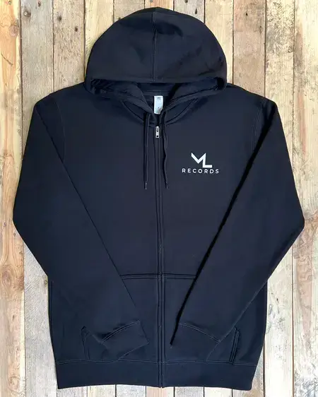 Moth Lake Records Pocket Logo Zip Hoodie